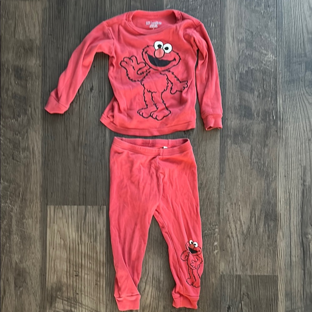 GAP Red Pajama Sets with Elmo
